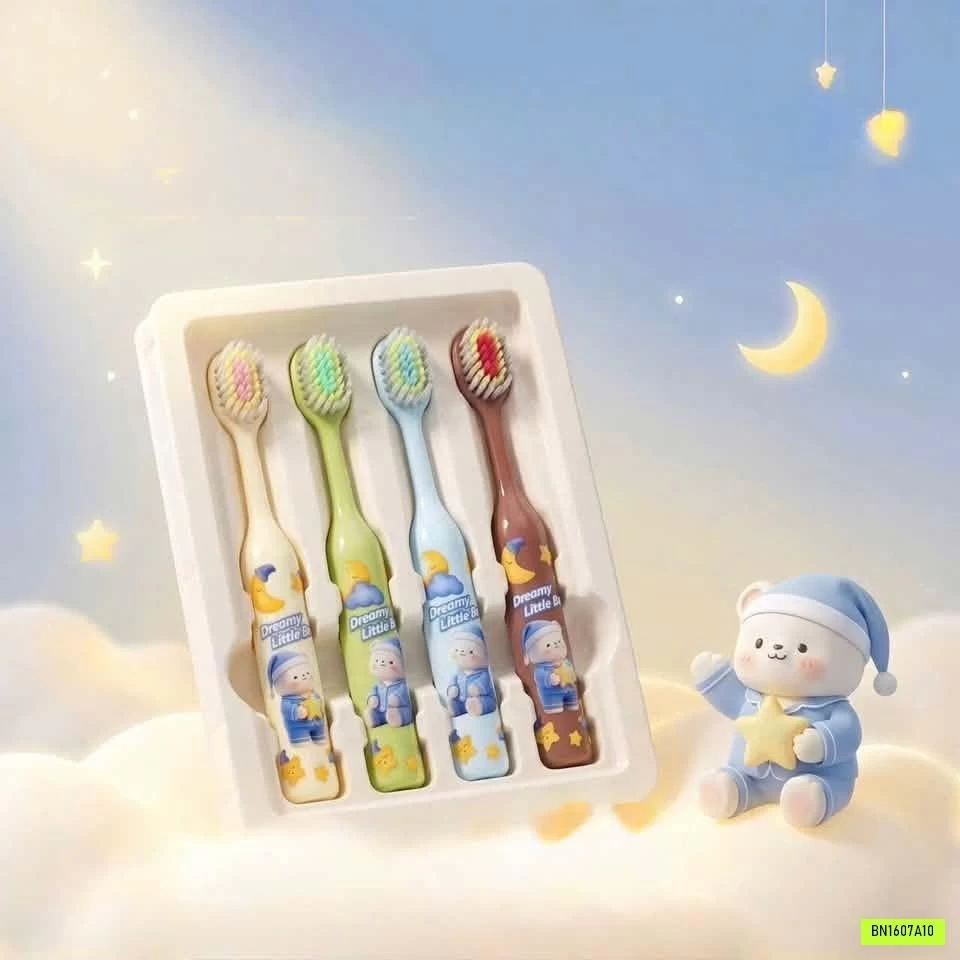 SET 4 BÀN CHẢI ĐÁNH RĂNG TRẺ EM DREAMY LITTLE BEAR