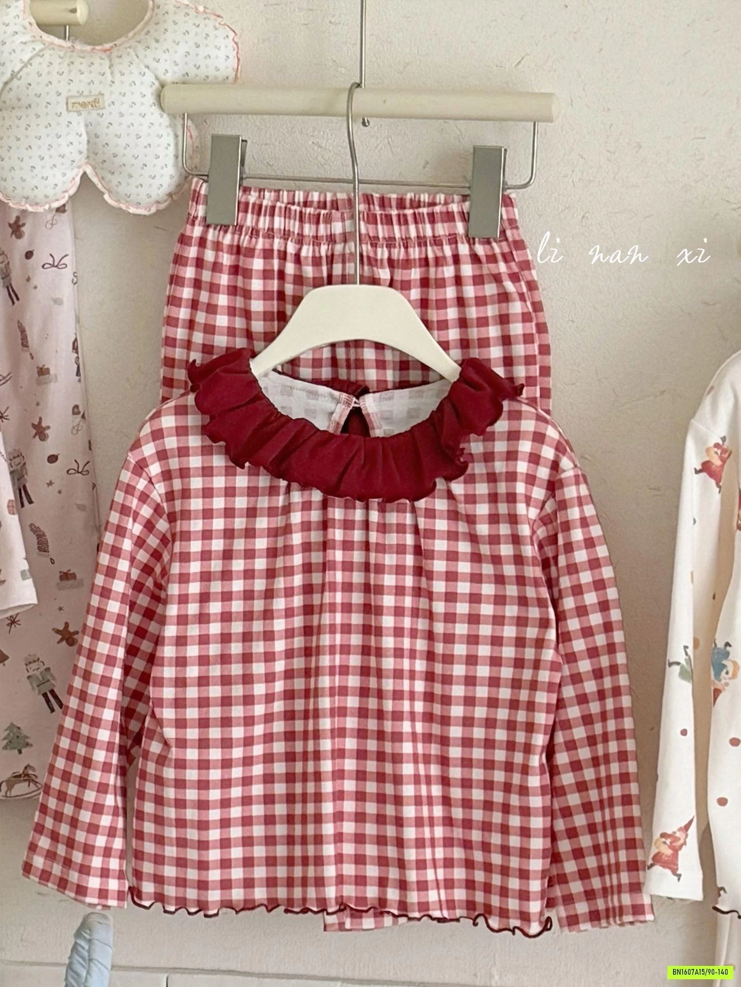 BỘ COTTON LINANXI CỔ BÈO DỄ THƯƠNG