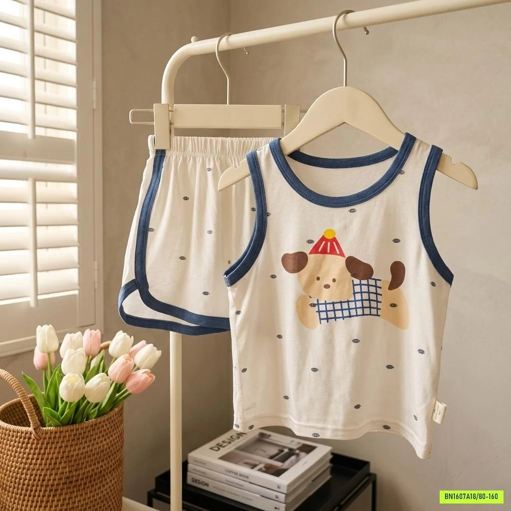 BỘ COTTON BA LỖ KUTE