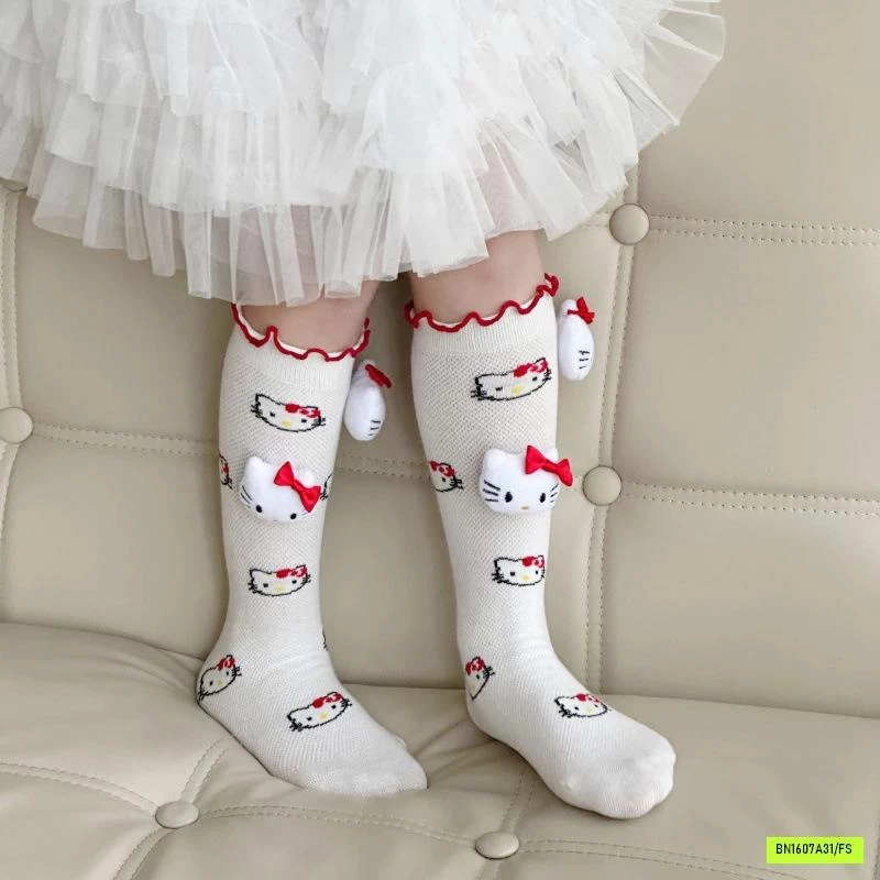 TẤT LƯỚI GẮN GẤU BÔNG KITTY