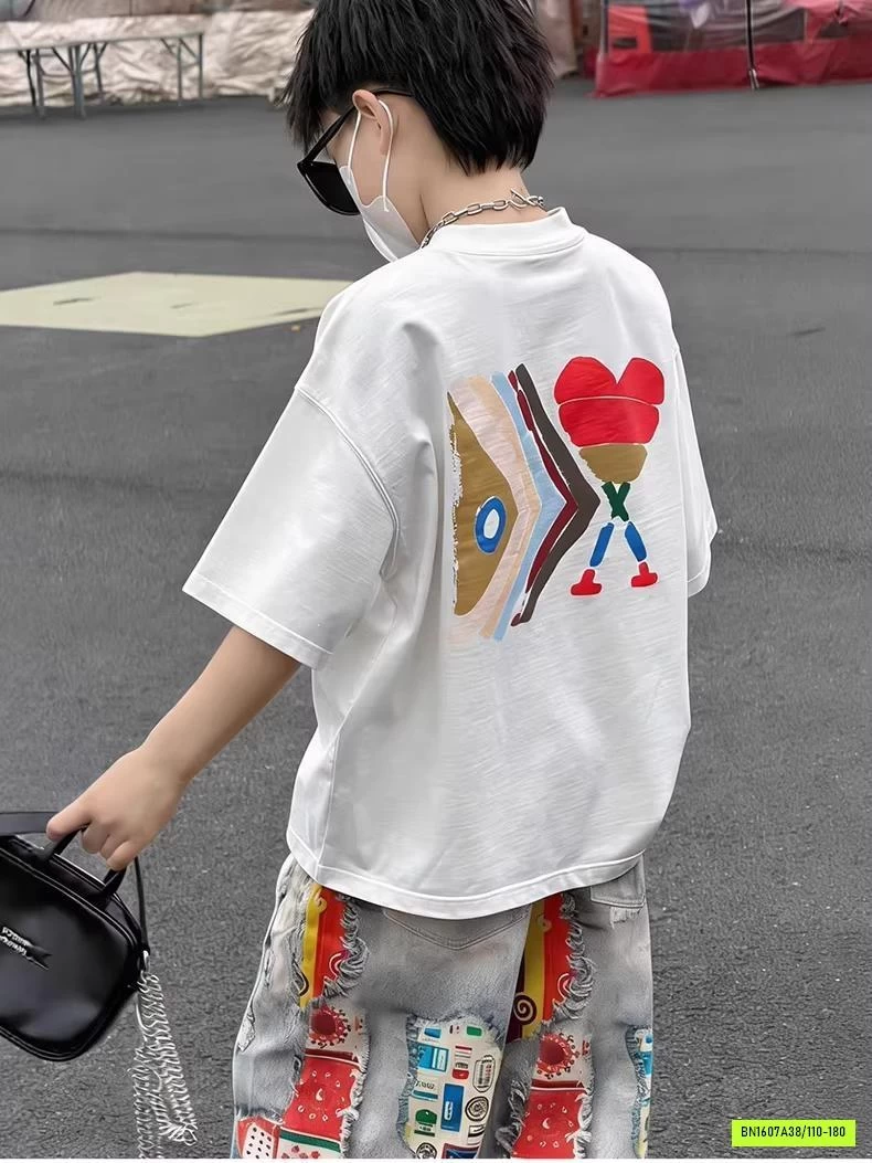 ÁO THUN MIX QUẦN IN HÌNH CÁ TÍNH BT