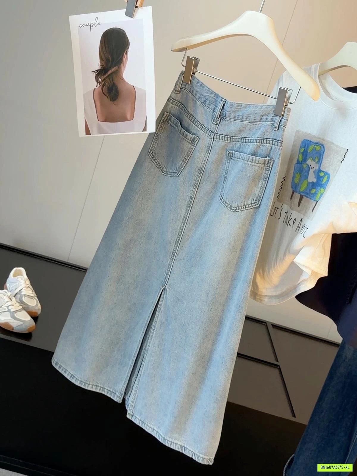 CV JEANS DÁNG DÀI ĐÍNH ĐÁ