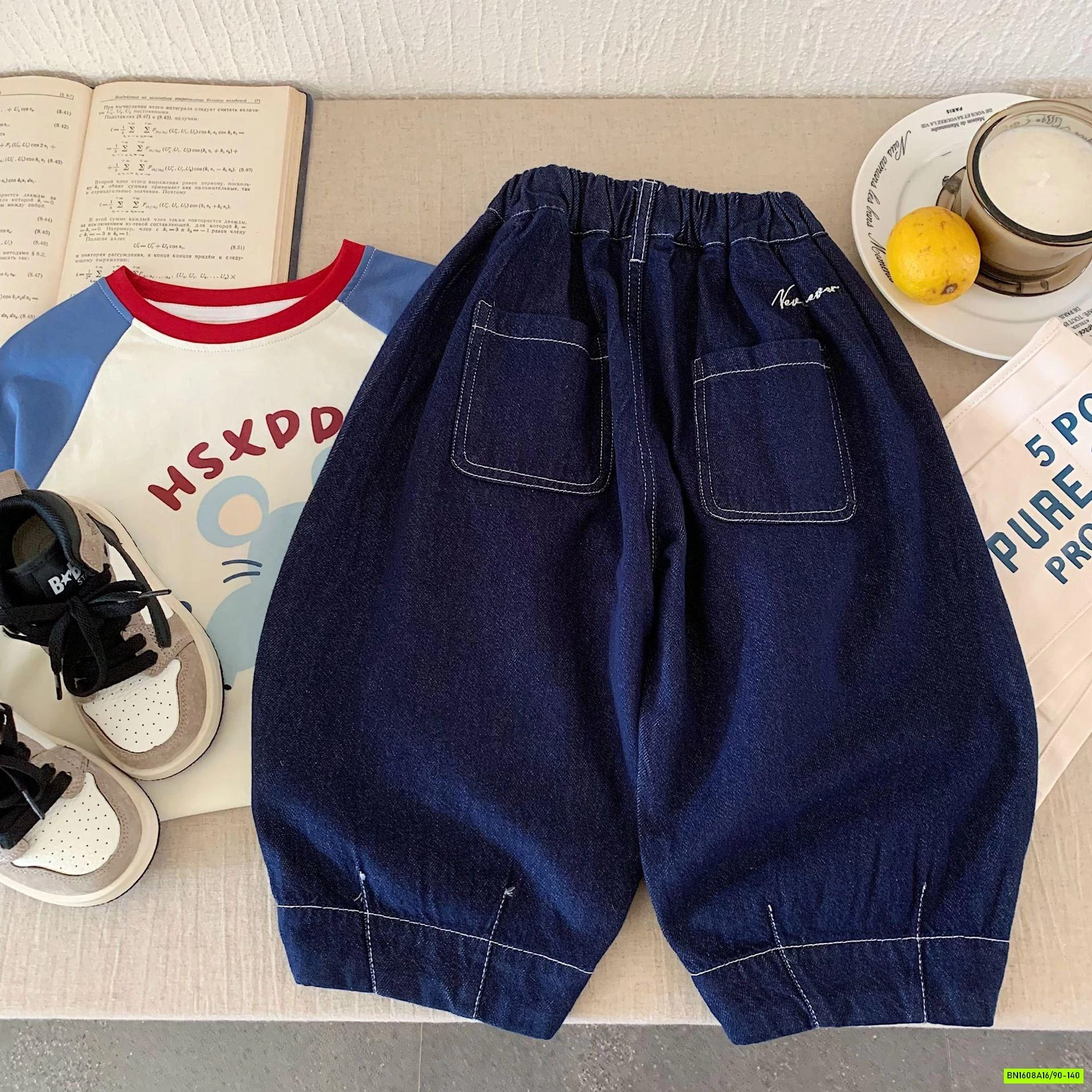 QUẦN BOM DENIM 3 CÚC