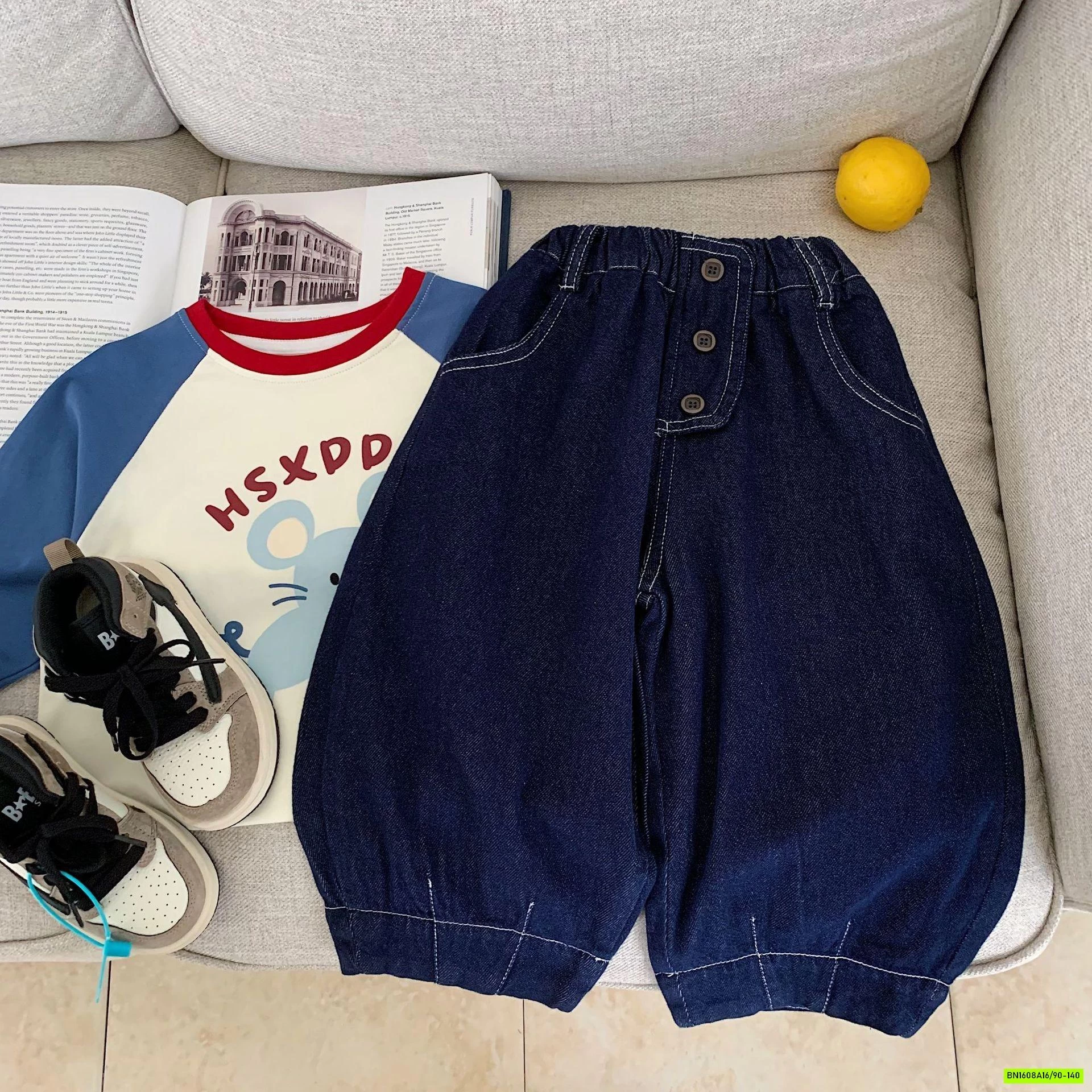 QUẦN BOM DENIM 3 CÚC