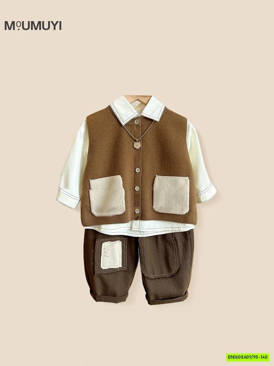 SÉT GILE + SƠ MI NÂU VINTAGE