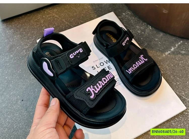 SANDAL CHỮ PHỐI MÀU