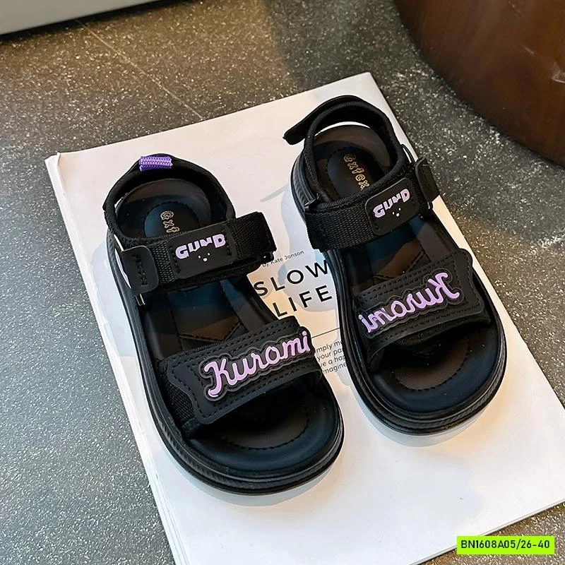 SANDAL CHỮ PHỐI MÀU