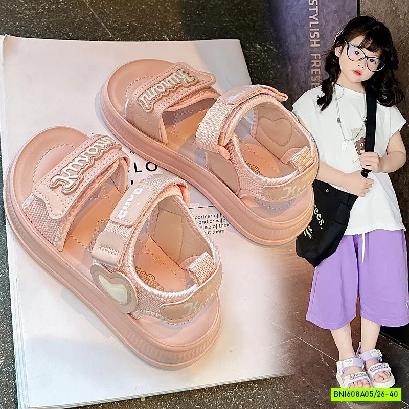 SANDAL CHỮ PHỐI MÀU