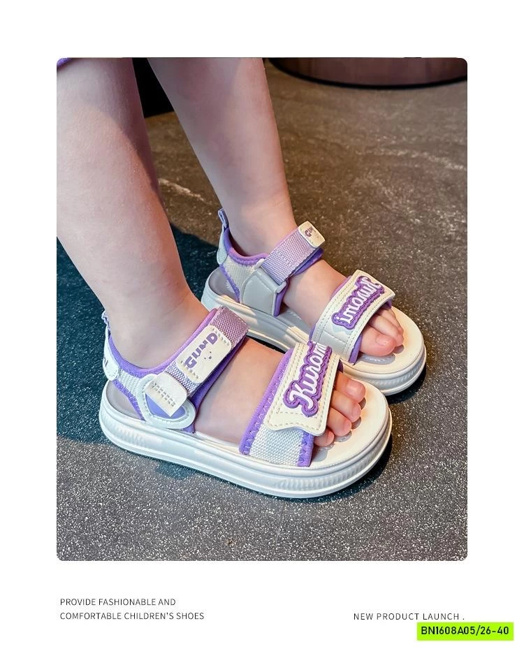 SANDAL CHỮ PHỐI MÀU