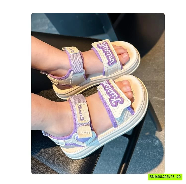 SANDAL CHỮ PHỐI MÀU