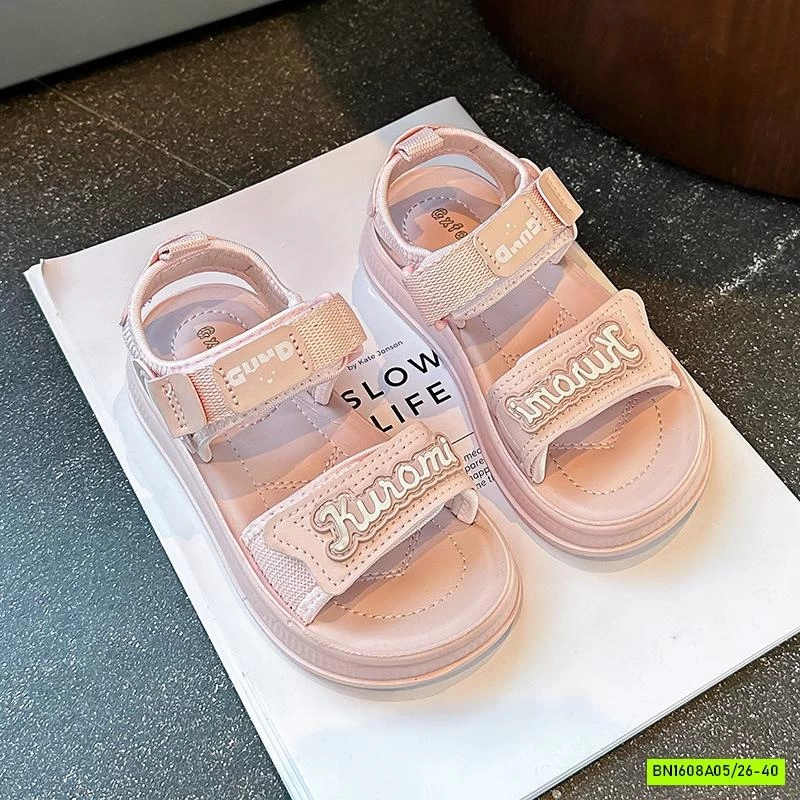 SANDAL CHỮ PHỐI MÀU