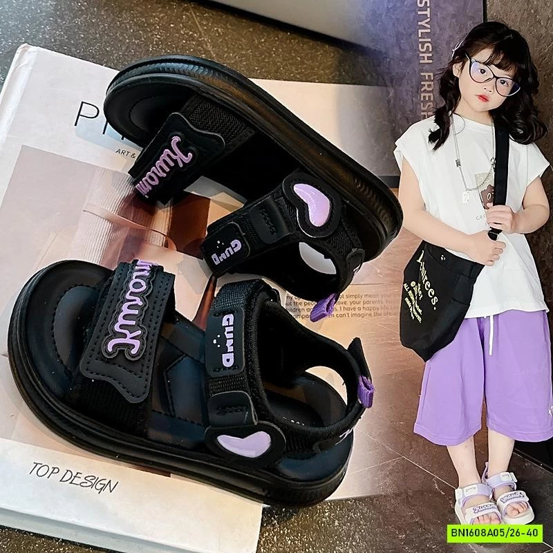 SANDAL CHỮ PHỐI MÀU