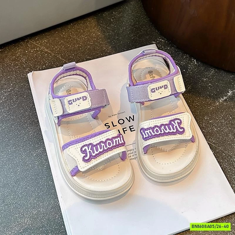 SANDAL CHỮ PHỐI MÀU