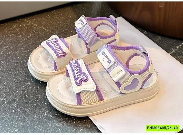 SANDAL CHỮ PHỐI MÀU