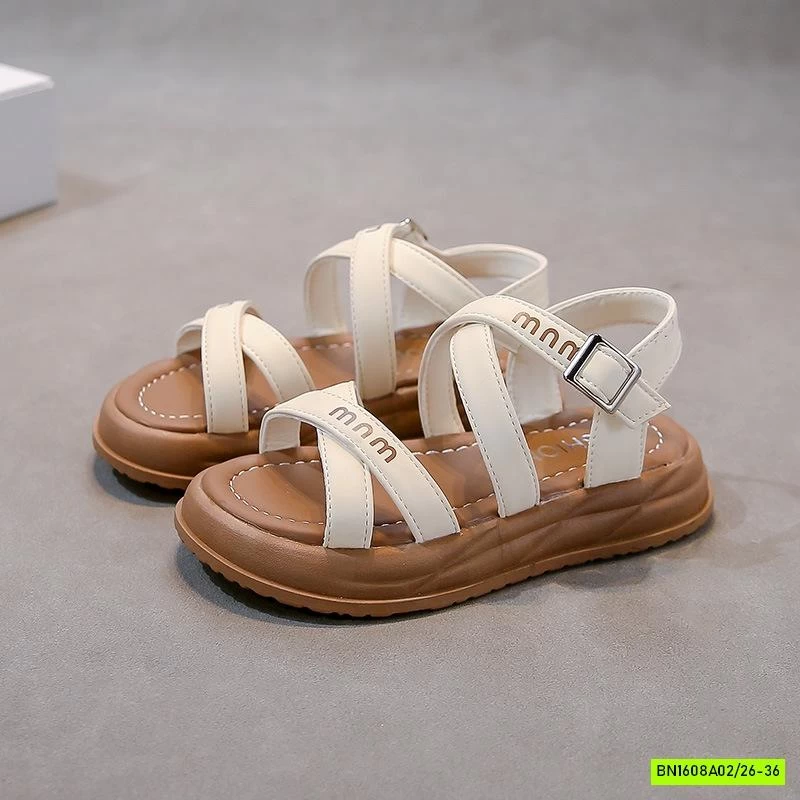 SANDAL QUAI CHÉO IN CHỮ