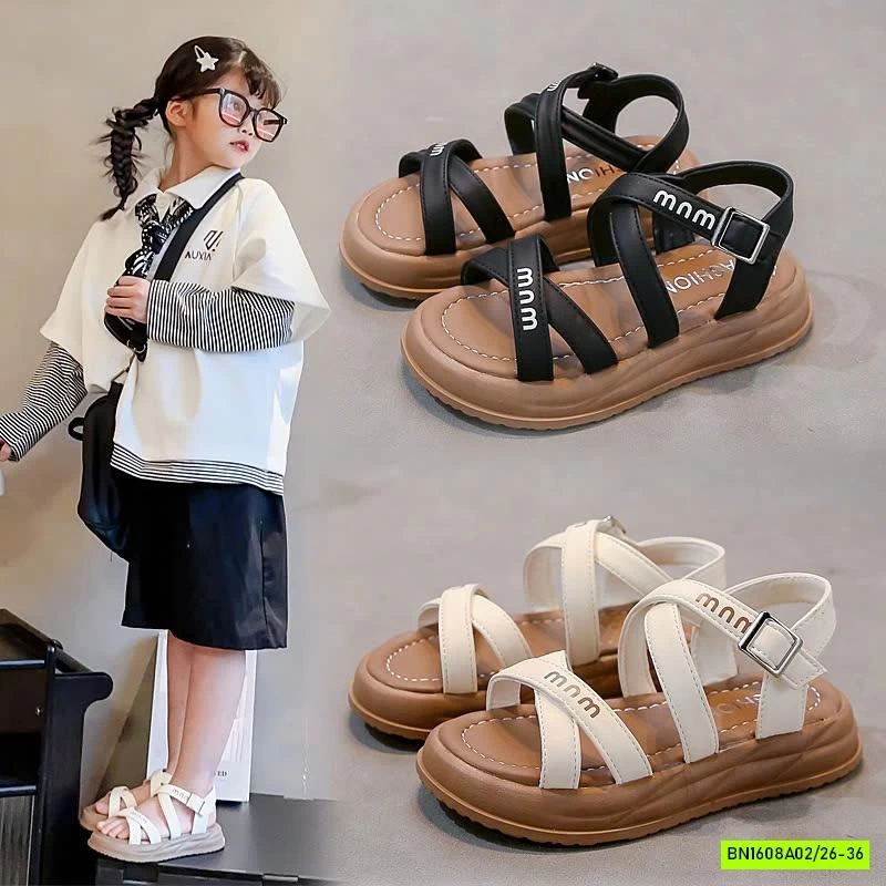 SANDAL QUAI CHÉO IN CHỮ