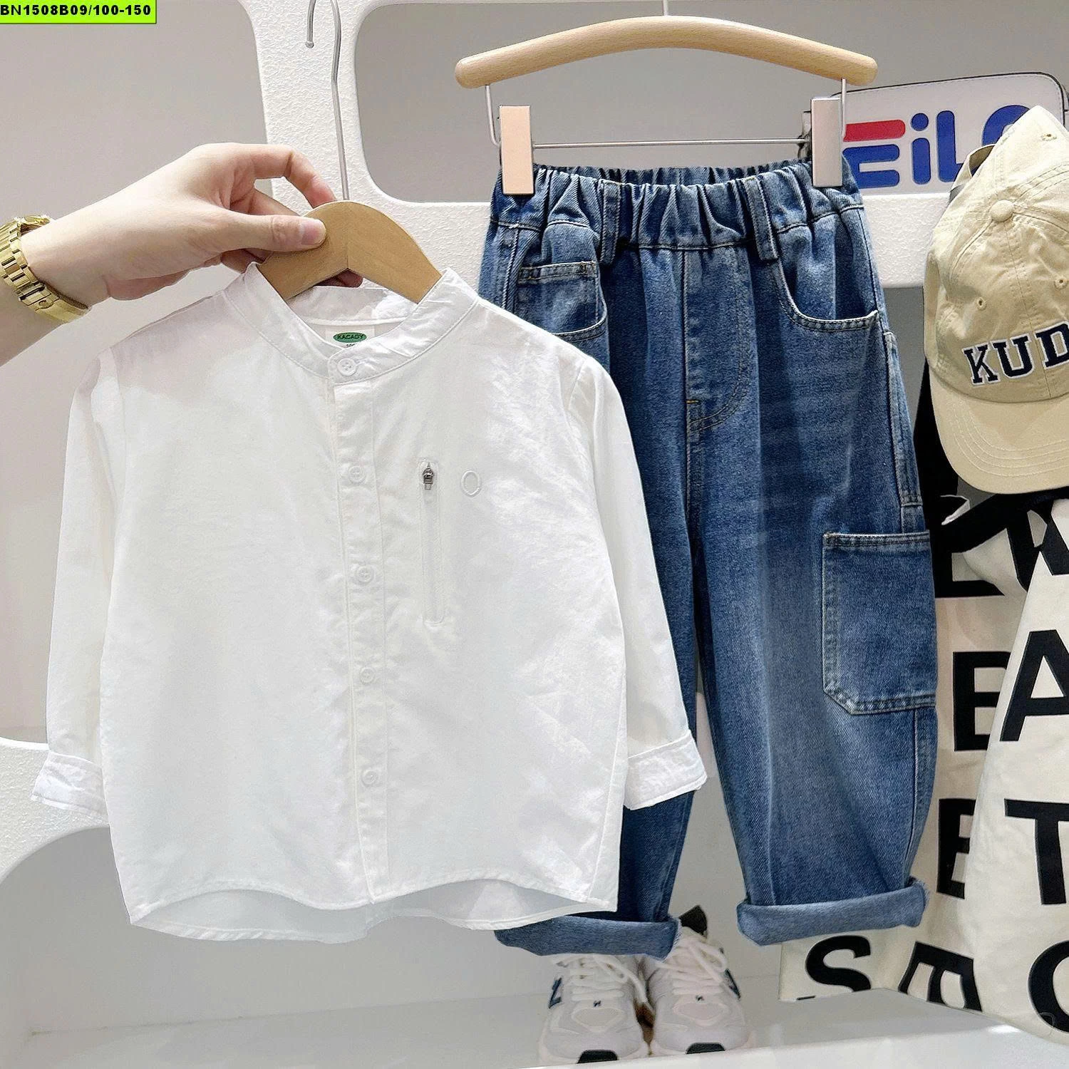 ÁO SƠ MI CỔ TRỤ KACADY