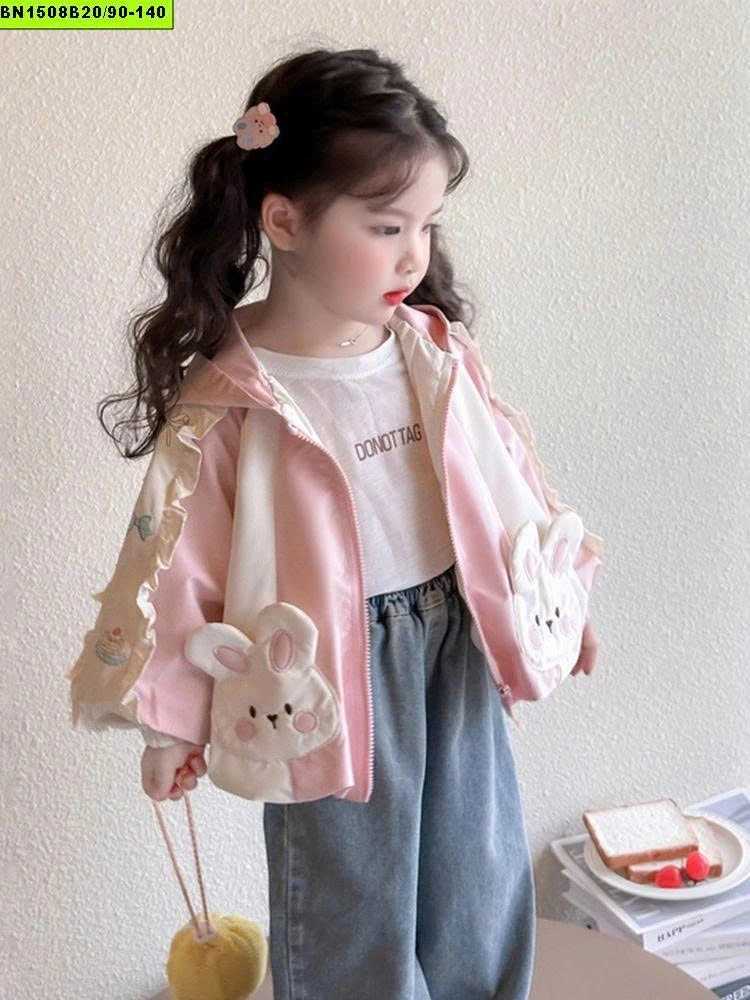ÁO KHOÁC TAI THỎ CHO BÉ