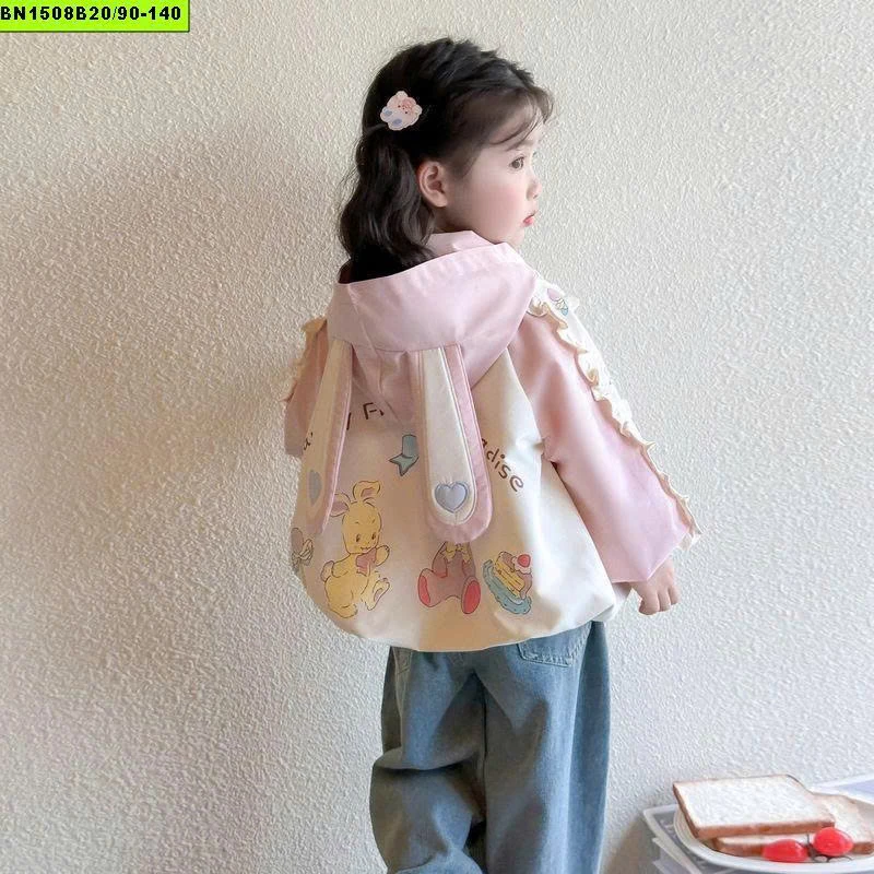 ÁO KHOÁC TAI THỎ CHO BÉ