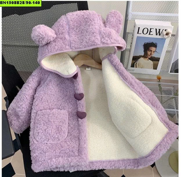 ÁO KHOÁC LÔNG CỪU CÚC TRÁI TIM