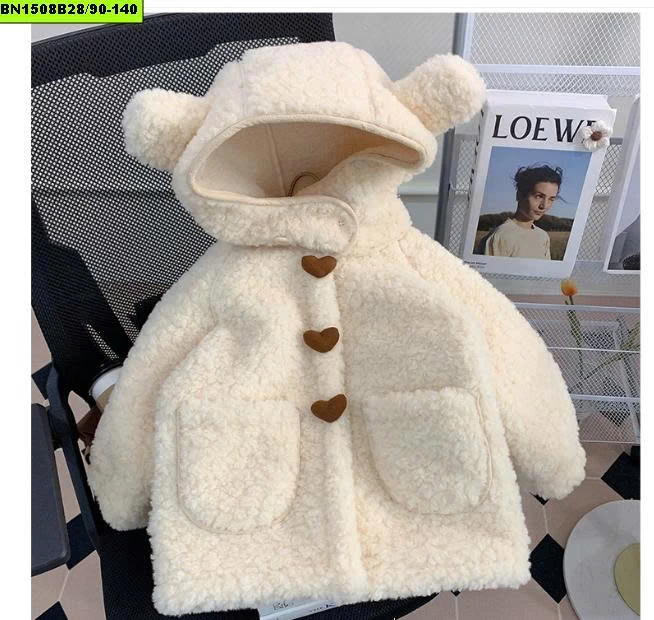 ÁO KHOÁC LÔNG CỪU CÚC TRÁI TIM