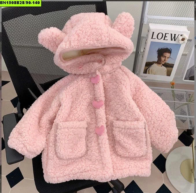 ÁO KHOÁC LÔNG CỪU CÚC TRÁI TIM