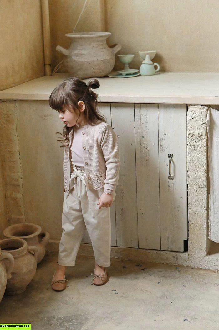 ÁO KHOÁC LEN PHỐI REN SIZE NHÍ