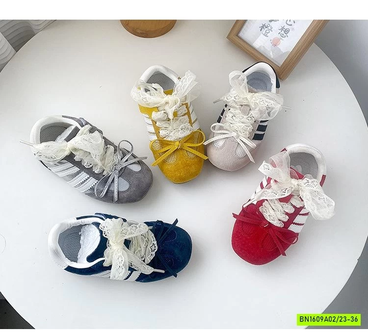 GIÀY DA LỘN SỌC DÂY REN