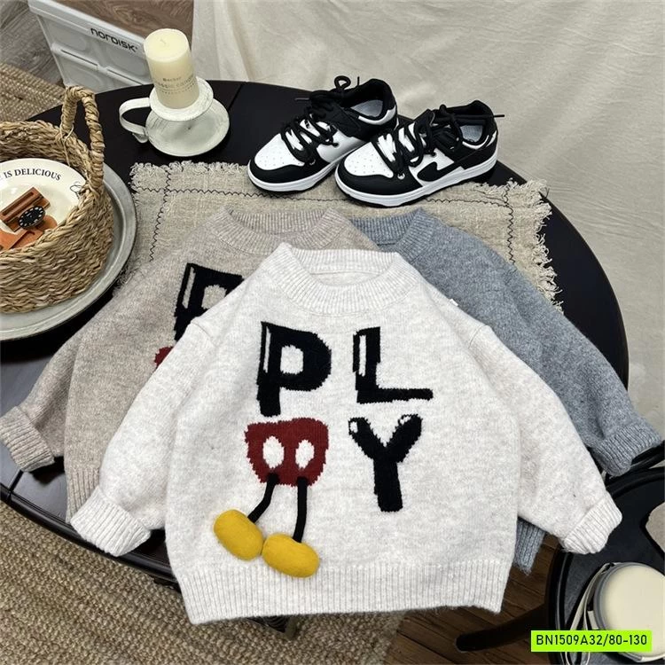 ÁO LEN THÊU CHỮ GẮN CHÂN VỊT