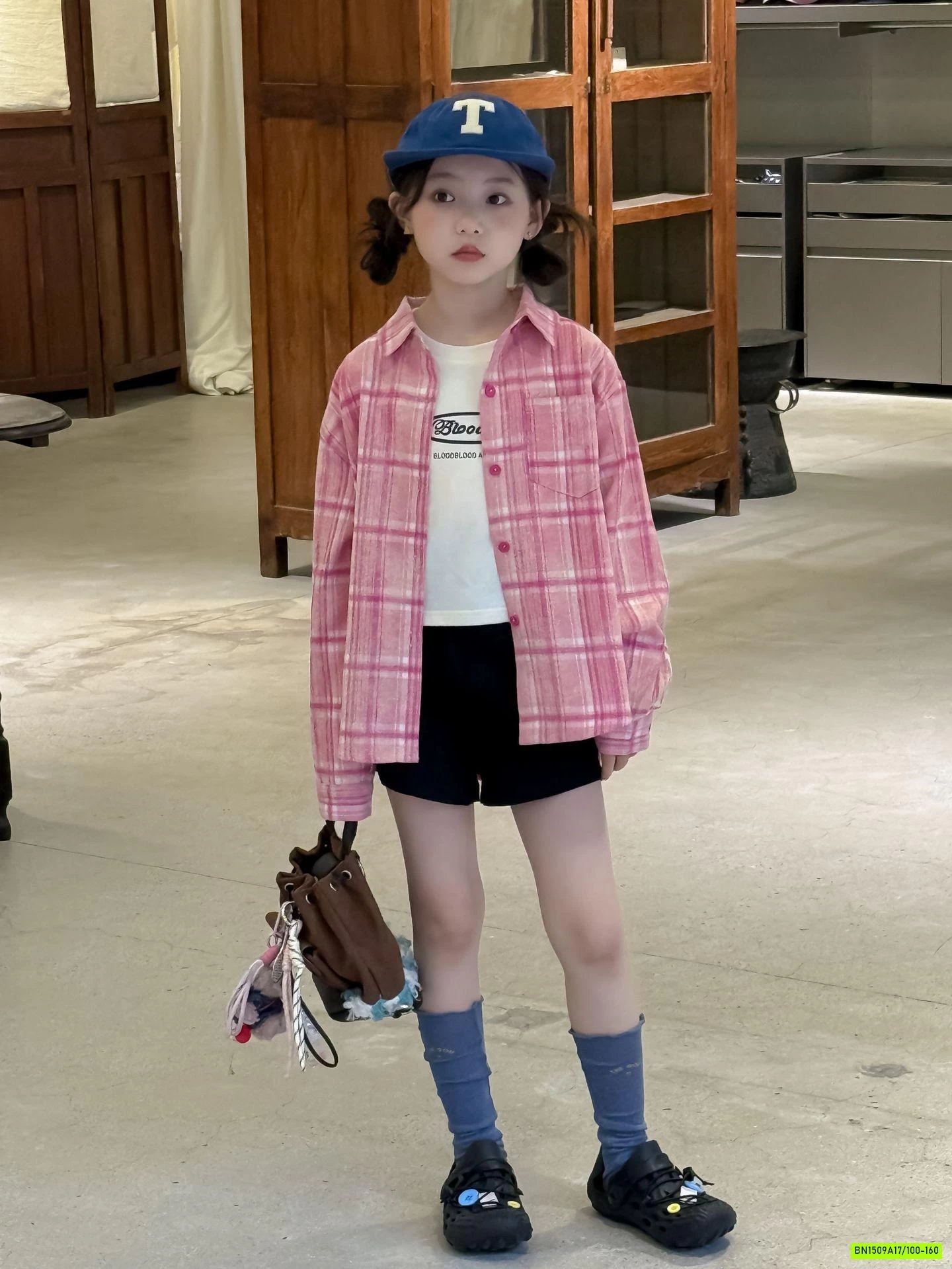 SƠ MI DÀI TAY CARO HỒNG