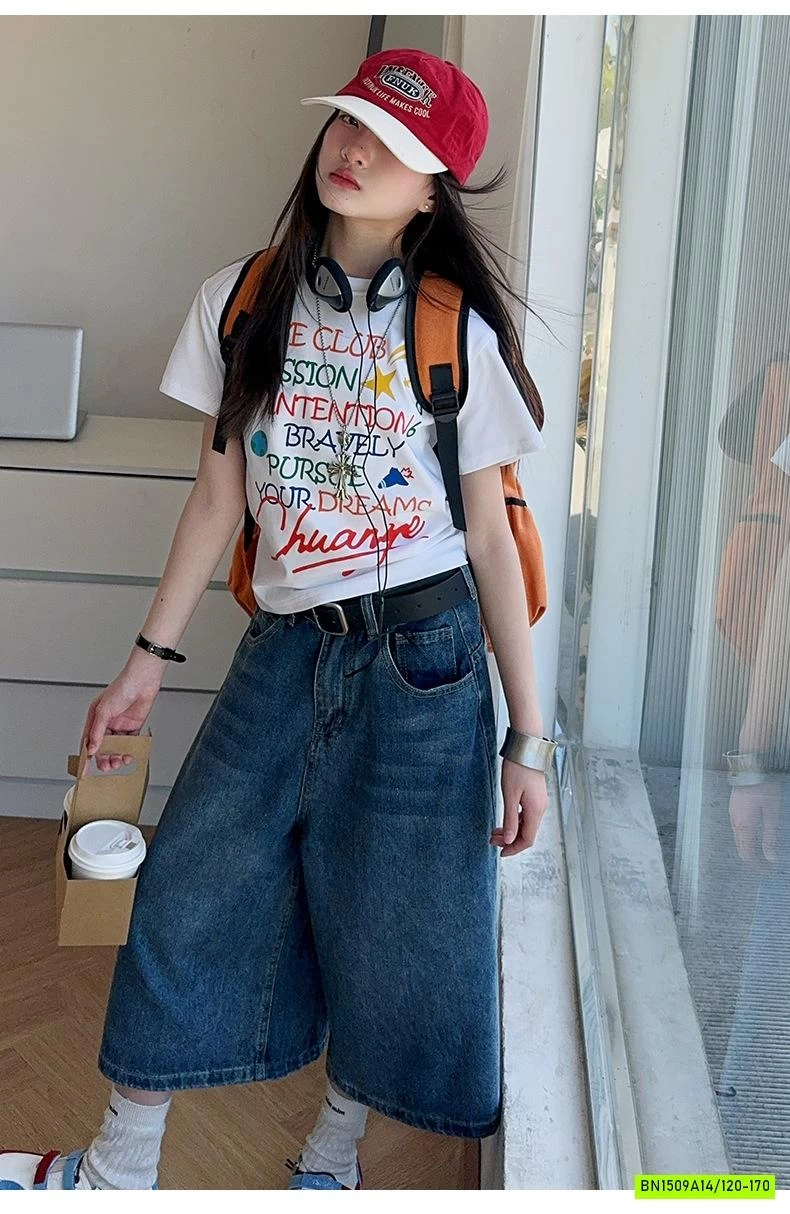 ÁO THUN CHỮ MIX JEANS LỠ SZ ĐẠI