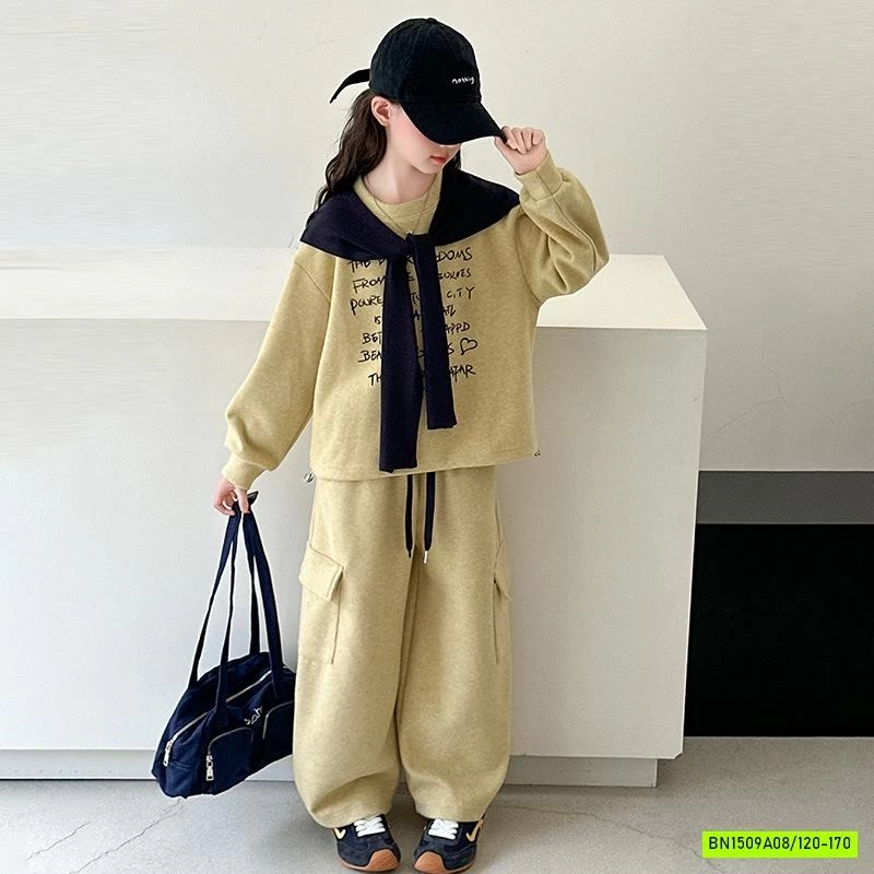 SÉT BỘ NỈ VÀNG KÈM KHĂN