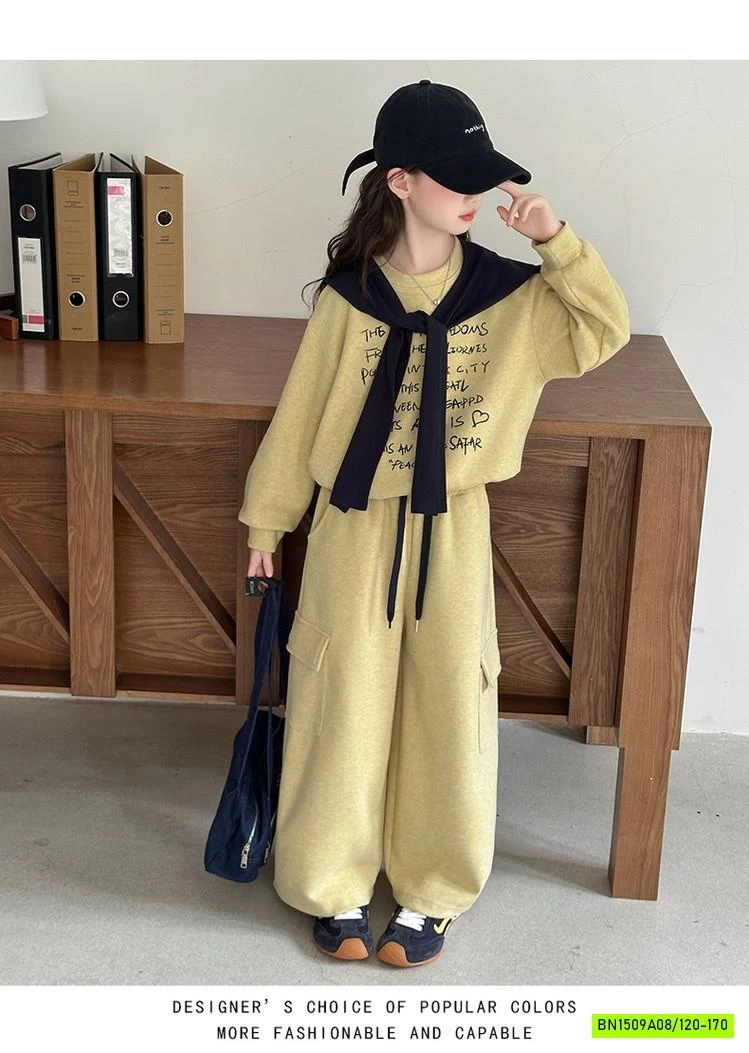 SÉT BỘ NỈ VÀNG KÈM KHĂN