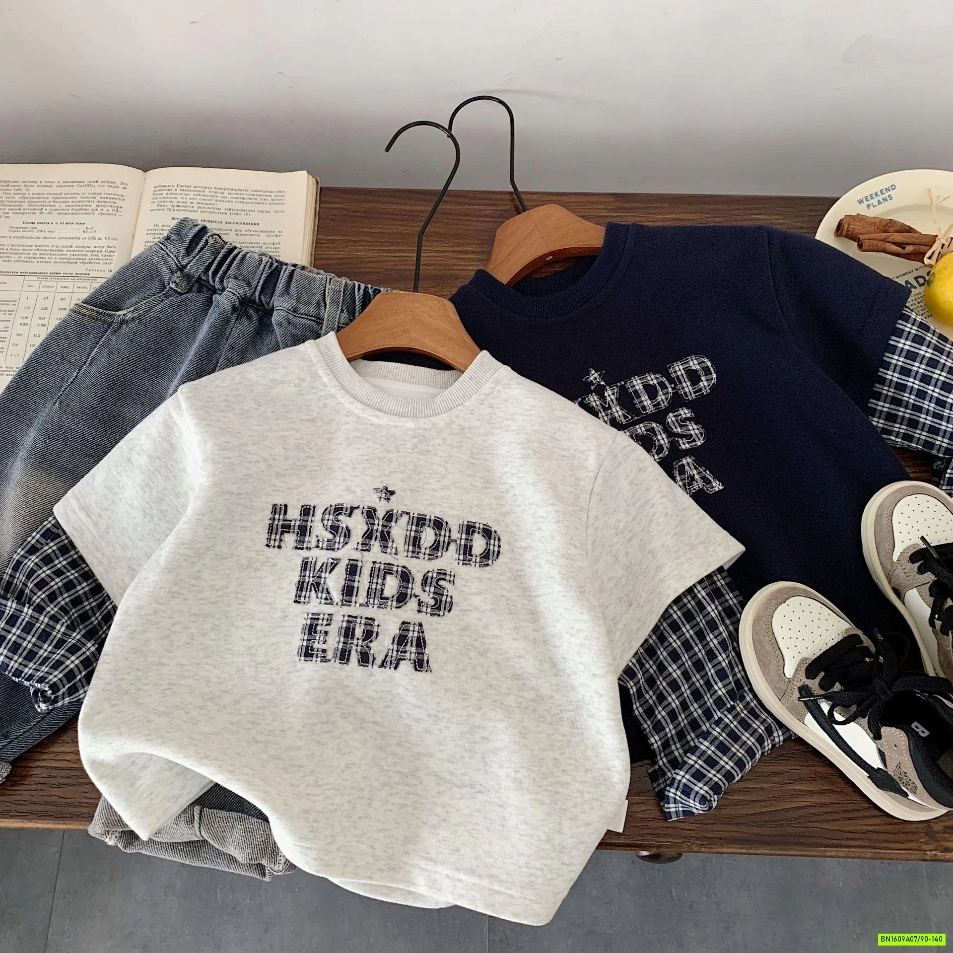 ÁO NỈ GIẢ 2 LỚP TAY CARO