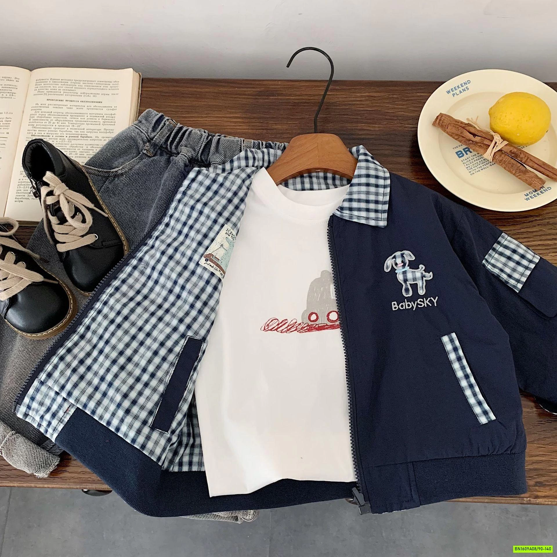 KHOÁC GIÓ CARO 2 MẶT XỊN SÒ