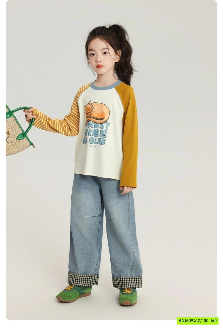 ÁO THUN PHỐI MÀU TAY IN HÌNH