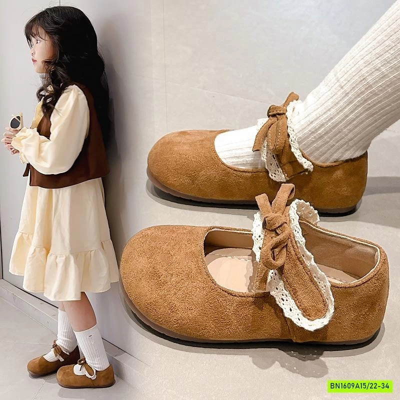 GIÀY DA LỘN PHỐI REN