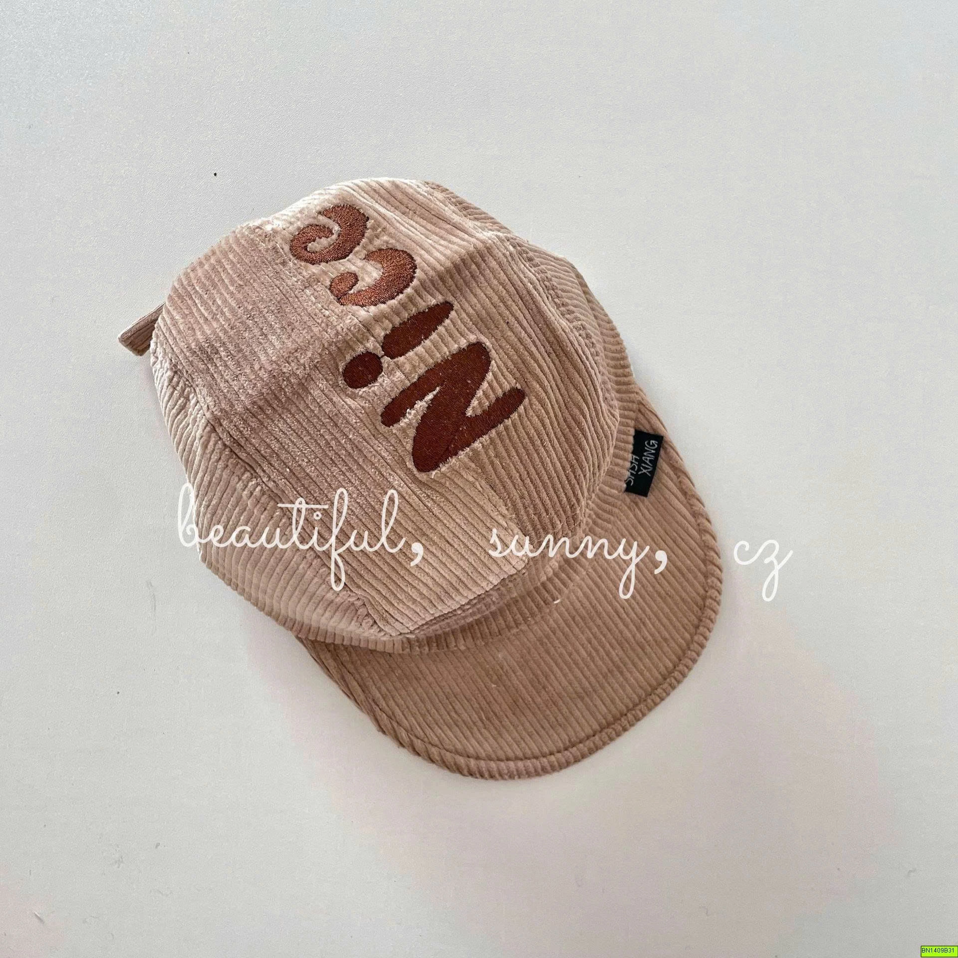MŨ LƯỠI TRAI NHUNG CHỮ CHO BÉ