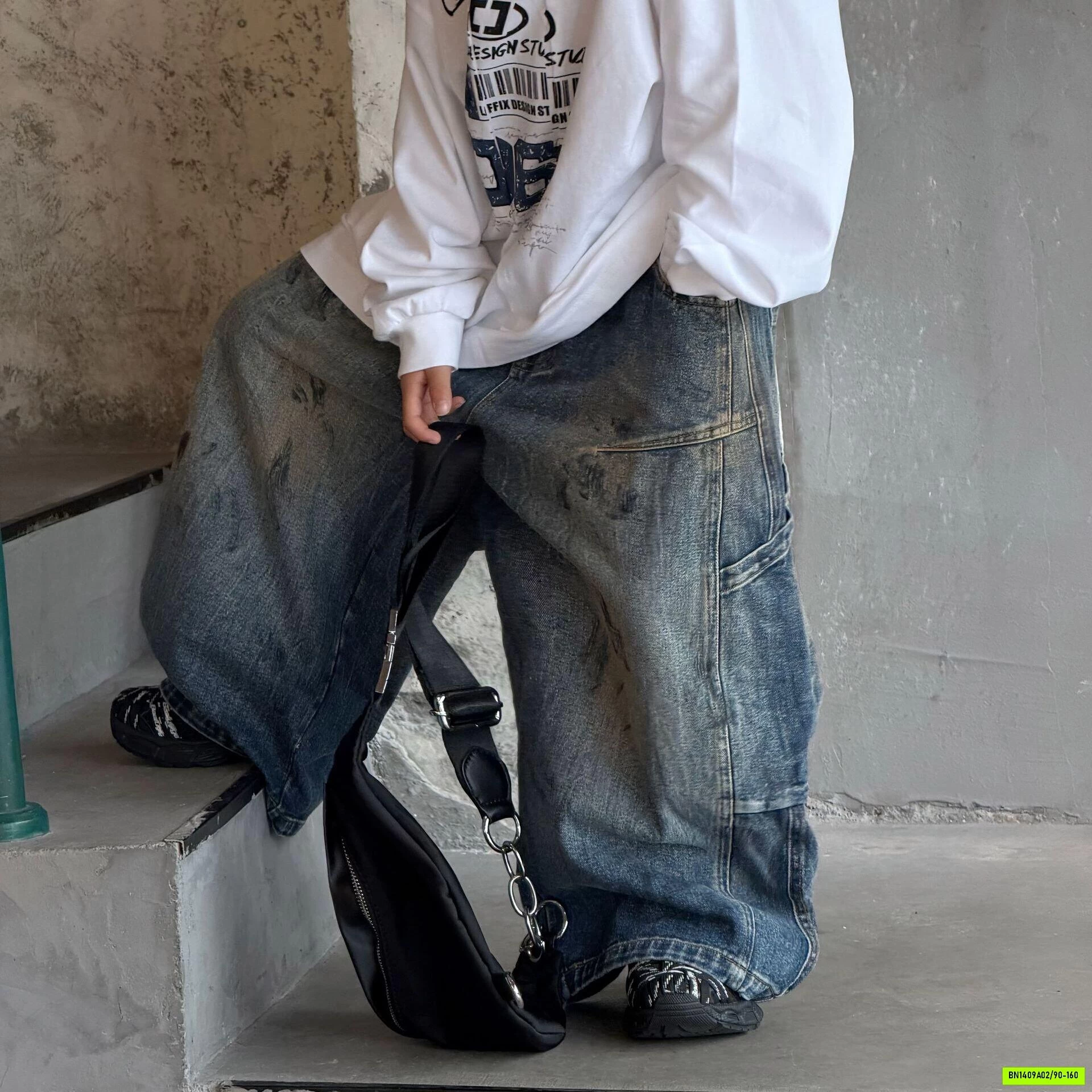 JEANS SUÔNG VẢY SƠN CÁ TÍNH FANSHU