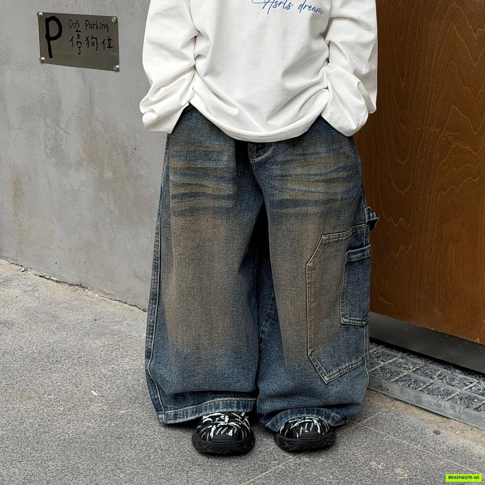 JEANS THỤNG BẠC GỐI FANSHU