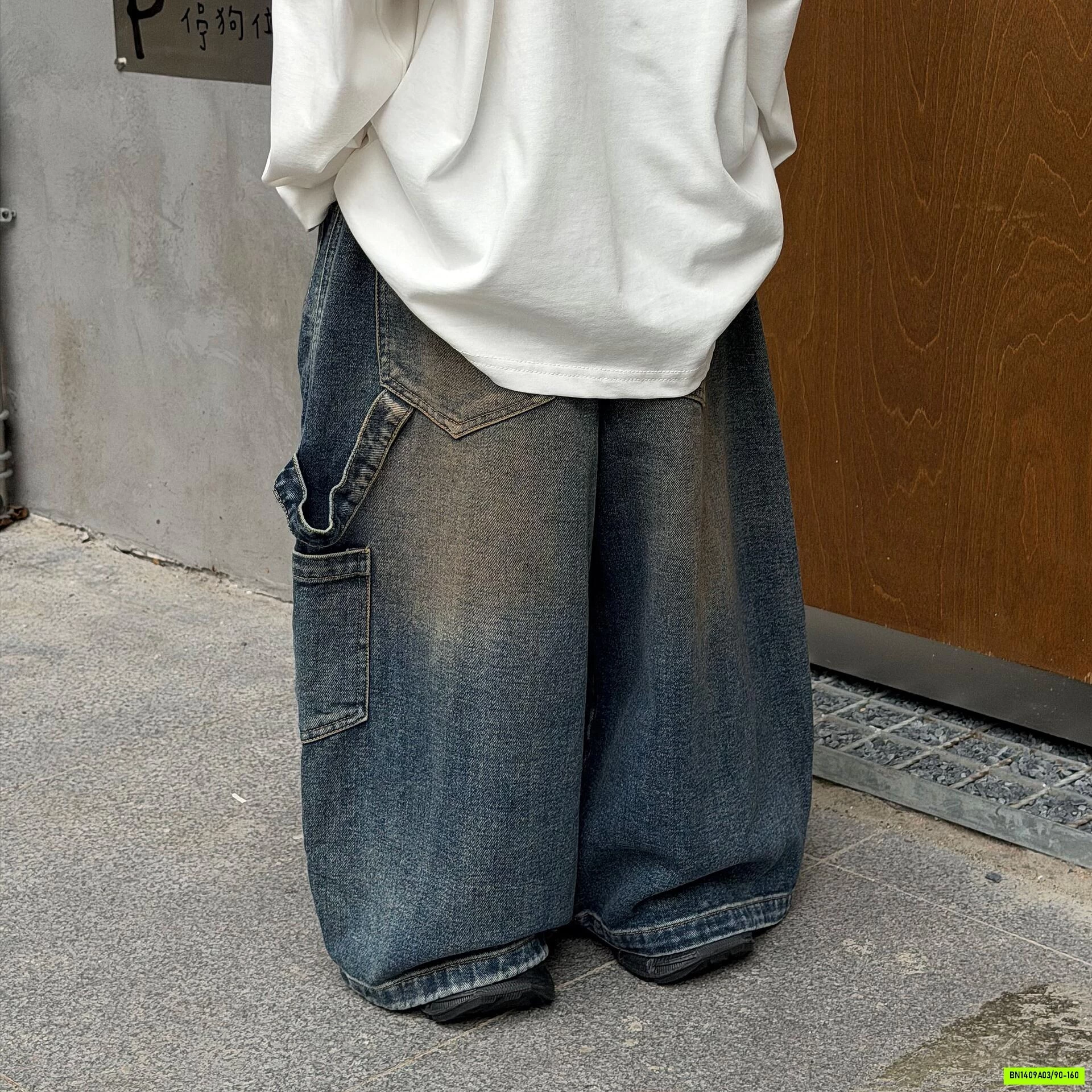 JEANS THỤNG BẠC GỐI FANSHU