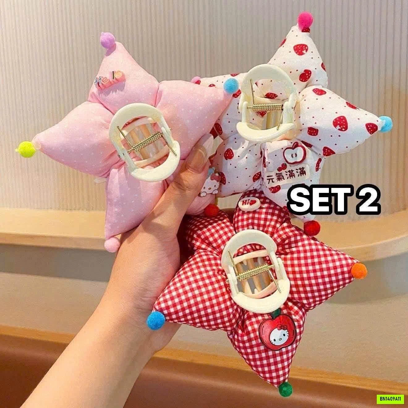 SÉT 3 KẸP TÓC DỄ THƯƠNG CHO BÉ