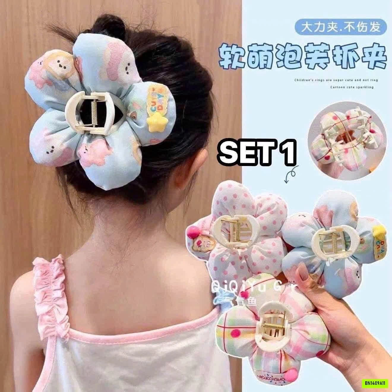 SÉT 3 KẸP TÓC DỄ THƯƠNG CHO BÉ