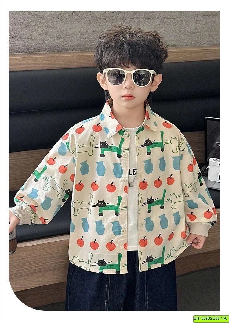 SƠ MI HỌA TIẾT MÈO