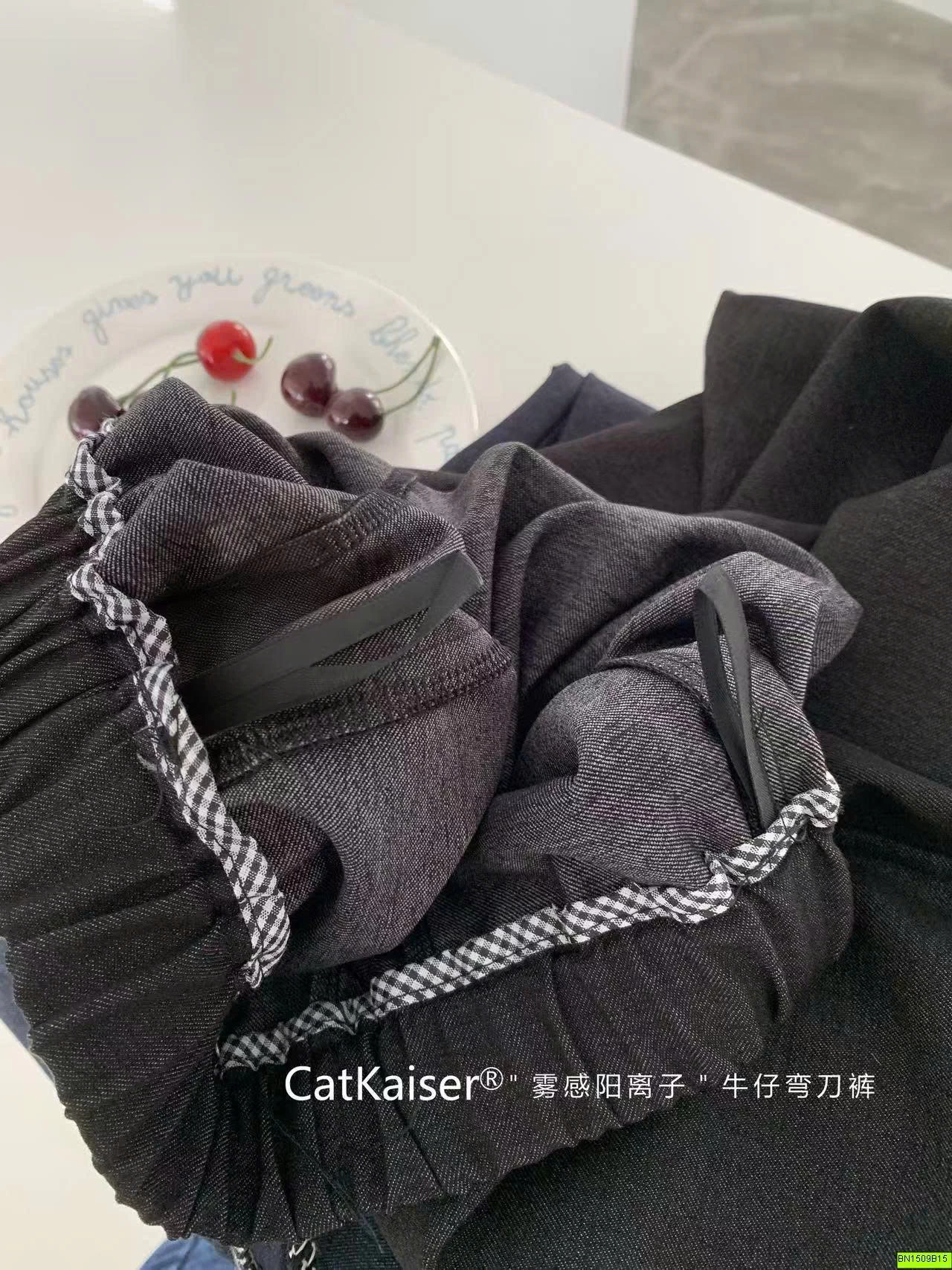 QUẦN DENIM NỮ CẠP CHUN