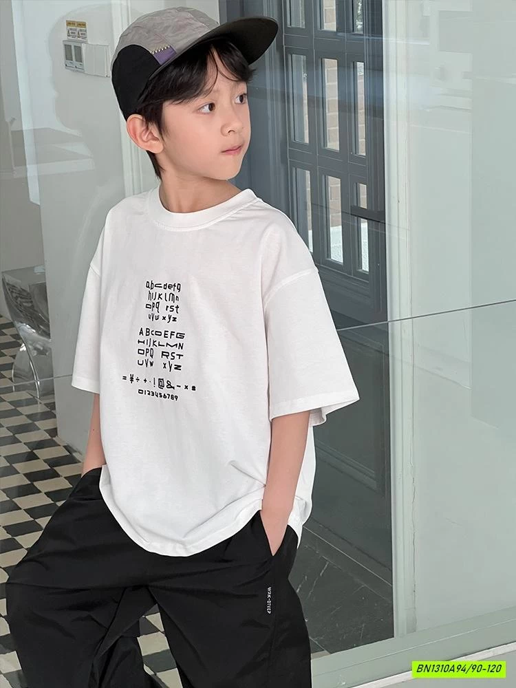 ÁO THUN TRẮNG IN CHỮ NHỎ