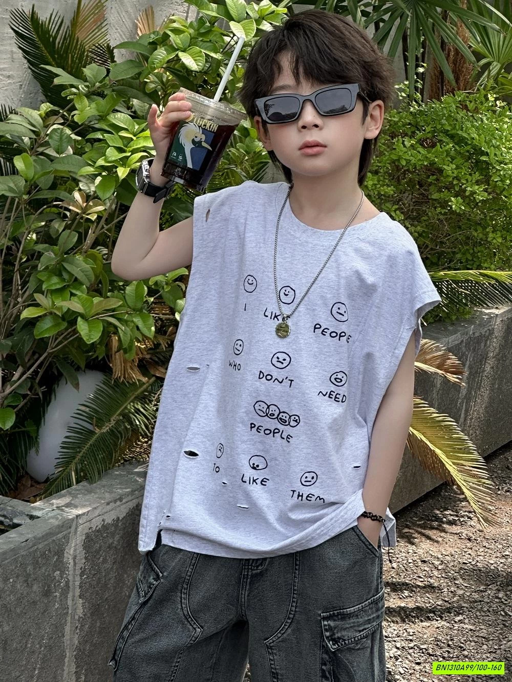 TANKTOP XÁM RÁCH IN HÌNH