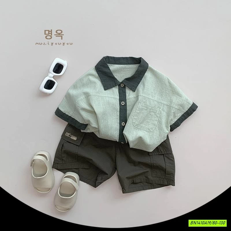 SHORT TÚI HỘP IN CHỮ MUZIYOUYOU