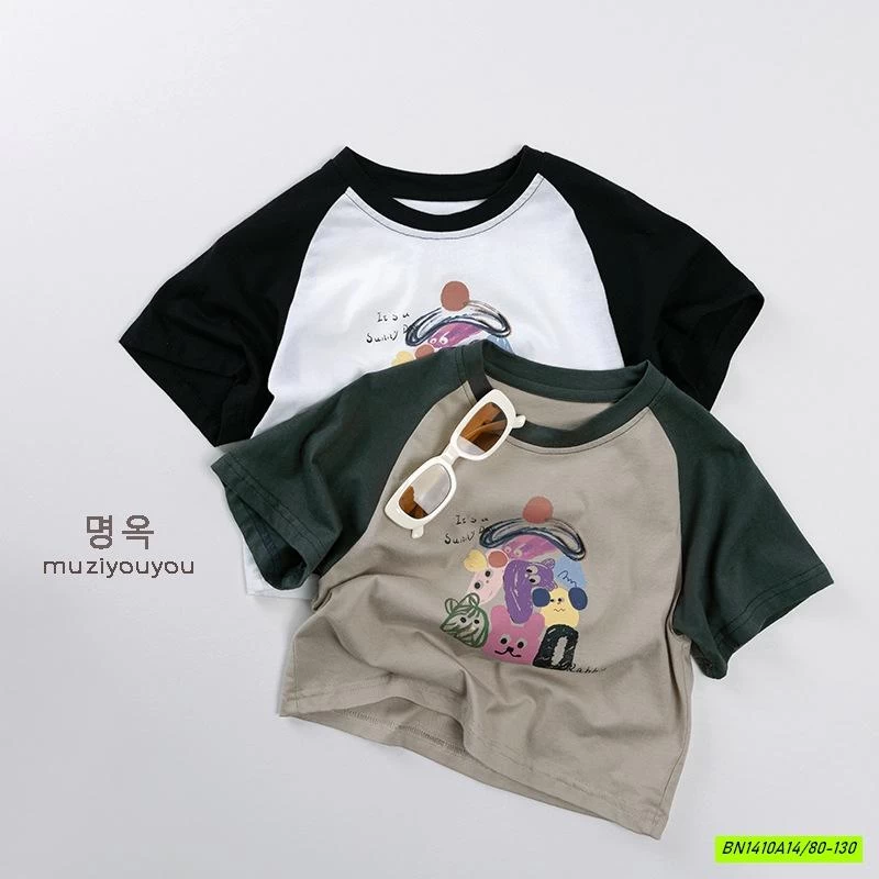 ÁO THUN GẤU IN HÌNH MUZIYOUYOU