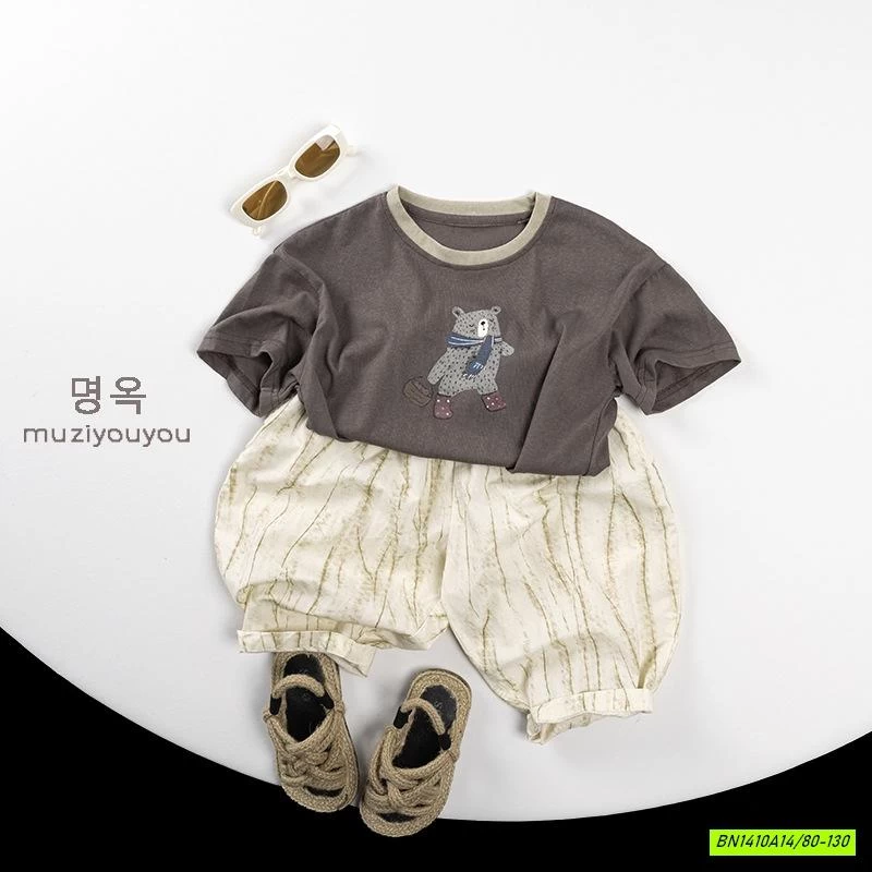 ÁO THUN GẤU IN HÌNH MUZIYOUYOU